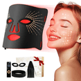 thumbnail image 1 of Red Light Therapy for Face-LED Face Mask Light Therapy with 3 Gears,2500mAh Battery,Remote Control,Infrared Red Light Therapy Mask for Home Working Travel Yoga Sleep, 1 of 9