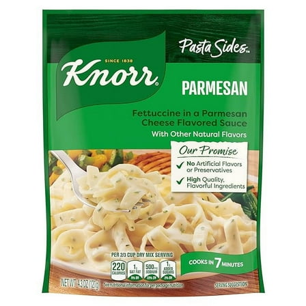 Pack of 2 Knorr Pasta Sides Parmesan For a Delicious Quick Pasta Side Dish No Artificial Flavors, No Preservatives, No Added MSG 4.3 oz