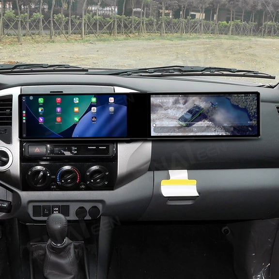 SNATEEN Dual 12.3 inch Carplay Screen/Radio/Multimedia Player for Toyota Tacoma 2005-2013 Car Navigation/GPS Upgrade Headunit Android Display 1080P Touch Screen Receiver Replace System