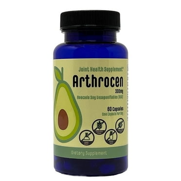 Arthrocen Joint Health Supplement, 300mg Avocado Soy Unsaponifiables, 60 Capsules, One Capsule per Day, Bone Strength Supplements