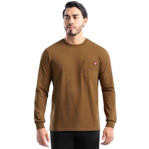 Wrangler Workwear Men's Long Sleeve Heavyweight Pocket Tee