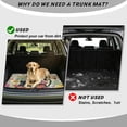 thumbnail image 4 of Yuyamidu Floral Black Cat Car Trunk Mat 29" x 39", All Weather Non-Slip Rear Cargo Liner, Machine Washable Trunk Mat for Hatchback Sedan Truck SUV Vehicle Interior Accessories, 4 of 7