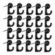 thumbnail image 5 of unbranded 30Ud Decorativos Metálicos Negros Para Cuadros Colgar Pintura Fácil Instalación Y Moderno, 5 of 7