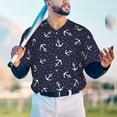 thumbnail image 6 of Balery Anchor Baseball Jersey for Men Casual Button Down Shirts Short Sleeve Active Team Sports Uniform-XX-Large, 6 of 9