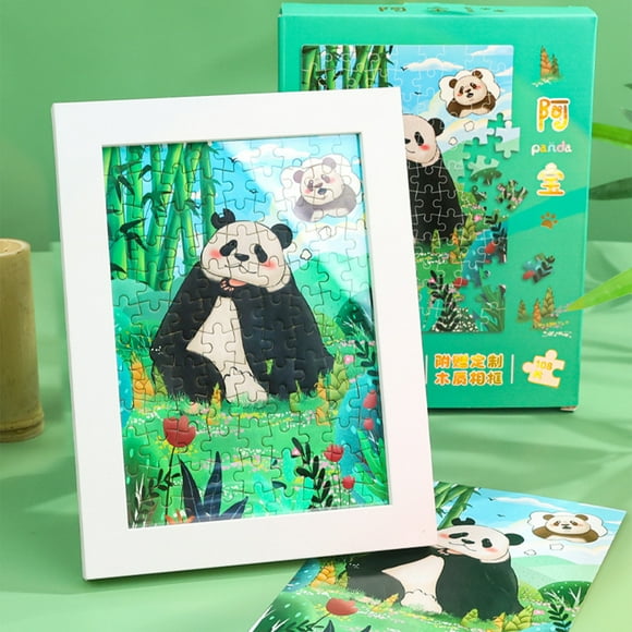 Decoración del hogar, decoración de habitaciones, decoración de paredes. Rompecabezas con diseño de pandas. Lindos pandas. Rompecabezas de 108 piezas para adultos. Ideal para hombres, mujeres y niños.