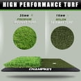 thumbnail image 2 of Alfombrilla de golf CHAMPKEY de doble césped, 13 x 17 cm, con 9 tees de golf, 2 of 7