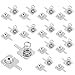 thumbnail image 3 of Cutelec 20Pairs Battery Springs AAA Battery Negative to Positive Conversion Spring Contact Nickle Plated 9x9mm, 3 of 4