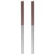 thumbnail image 4 of Stainless Steel Long Cooking Chopsticks for Kitchen Use Noodle Frying Hot Pot Silver 2 Pairs, 4 of 5