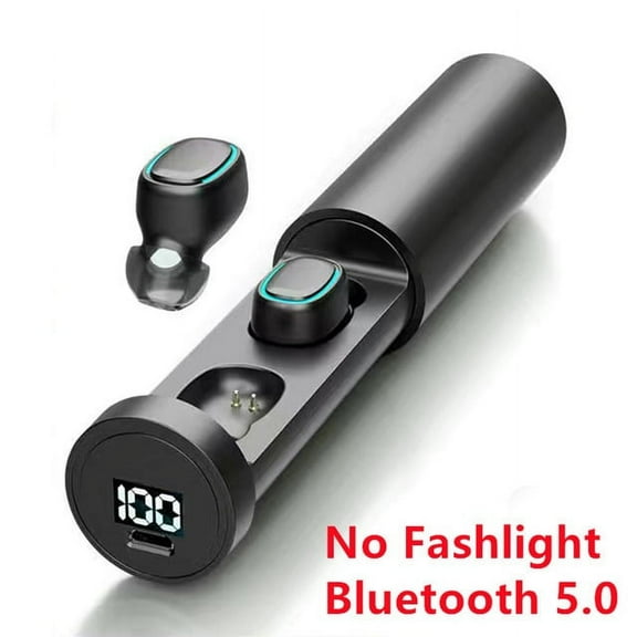 N21 TWS Bluetooth Earphones Wireless Headphones Handsfree in Ear Mini Earbuds Gaming Headset with LED Flashlight Microphone