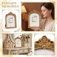 thumbnail image 3 of Gold Picture Frame, Vintage Baroque Style Carved Photo Frame with Ornate Curved Design for French Style Wall Art and Desktop Gallery Display, 3 of 6