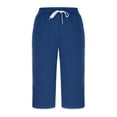 thumbnail image 4 of Women’s Pants Wide Straight Leg Baggy Pant Capri Pants Casual Outfits Comfy Clothes Women Outfits, 4 of 5