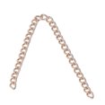 thumbnail image 3 of Cadena De Artesanía De Metal, Estilo Elegante 32.8 Pies Manualidades De Bricolaje Longitud Cortable Material De Cobre Cadenas De Bordillo De Cobre Para Tablero De Publicidad Para ANGGREK Oro, 3 of 8