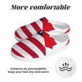 thumbnail image 6 of KLL USA Canada Flag Pattern Adult Unisex Cozy Slippers,Fuzzy Slip-on Slippers TPR Sole Slippers Comfort Plush Home Footwear for Indoor & Outdoor-46/47, 6 of 7
