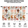 thumbnail image 2 of Blackout Kids Curtains,Colorful Mushroom Leaf White Pattern Childrens Insulated Curtains Set Of 2,Bedroom Essentials,Toddler Room Decor 52"x63", 2 of 5