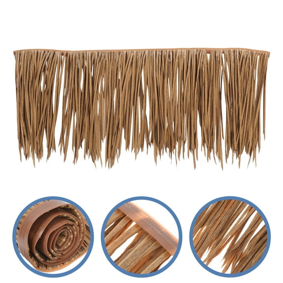 Simulation Roof Thatch Grass Roof Thatch Palm Thatch Roll Mexican Tiki Hut Grass Skirting Roof