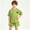 Green, variant on WAVSUF Outfit Sets for Boys Crew Neck Short Sleeve Tee and Shorts Elastic Waist Comfort Soft Summer Trendy Daily Clothes 2 Piece Purple Size 5t