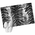 thumbnail image 2 of Area Rug 2 x 3 Ft, Leopard Stripes Indoor Accent Bathroom Rugs for Kitchen/Laundry Room, Vintage Black White Animals Texture Washable Non-Slip Runner Floor Mat for Entryway, Living Room, 2 of 7