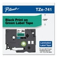 thumbnail image 2 of Tze Standard Adhesive Laminated Labeling Tape, 0.7" X 26.2 Ft, Black On Green | Bundle of 2 Each, 2 of 6