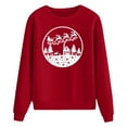 thumbnail image 3 of Chandail de Noël pour Femmes Col Rond Cardigan d'Hiver Manches Longues Blouse Imprimée Graphique Chandail à Capuche Mode Veste Mi-Longue Douce, 3 of 6