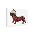 thumbnail image 2 of Fab Funky 'Christmas Des Dachshund Snowflake Scarf' Canvas Art, 2 of 3
