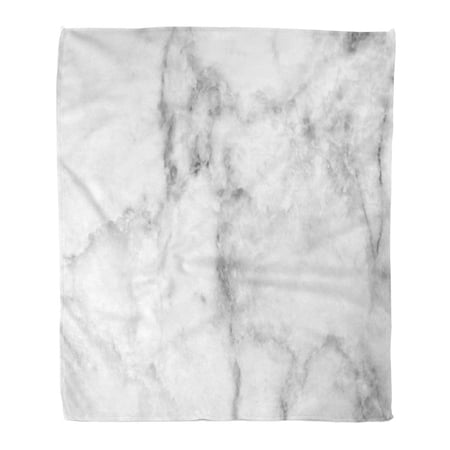 SIDONKU Throw Blanket Warm Cozy Print Flannel Gray Abstract Marble High Resolution Granite Floor Antique Architecture Beauty Comfortable Soft for Bed Sofa and Couch 50x60 Inches