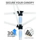 thumbnail image 2 of Yeshouse Toldo Emergente Toldo Plegable de 10'x10' con 3 Alturas Ajustables, Refugio para Eventos Al Aire Libre UPF 50+ Carpas Portátiles para Fiestas, Playa, Acampar, Boda, 2 of 8