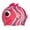 Pink, variant on FINIS Animal Heads - Fun Swim Cap for Kids Ages 3 and Up - 100% Silicone Swim Cap with a Rippled Edge for a Comfortable, Watertight Fit - High-Quality Swimming Pool Accessories - Parrot Fish Blue