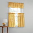 thumbnail image 5 of Mainstays Waffle Weave Tiers and Valance, Set of 3, Golden Curry, 56" W x 36" L, 5 of 5