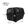 thumbnail image 4 of Transportadora para Perro Fancy Pets Negro con Puerta de Metal, 4 of 4