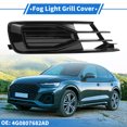 thumbnail image 2 of 1pc Car Front Right Fog Light Grill for Audi A6 C7 2014-2018 No.4G0807681AD ABS Black, 2 of 7