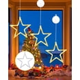 thumbnail image 4 of ONSTUY LED Stars Christmas Lights,3 Pack LED Christmas Window Lights,10 LEDs Christmas Decorations with Timer for Window Decoration, Christmas Decoration, Balcony,Party,Wedding,Warm White, 4 of 7