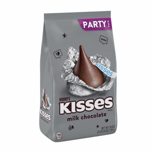 HERSHEY'S KISSES Milk Chocolate Candy Party Pack 35.8 oz