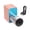 Champagne Round mouth, variant on Compact Portable Metal Blower Changeable Speed 10000RPM USB Cable Compatible for Barbecue Grill Aid Outdoor