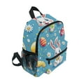 thumbnail image 2 of FORMRS School Backpack with Front Zippered Pocket 12" Student Travel Daypack, Easter Bunny Pattern, 2 of 6