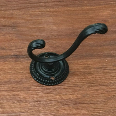 

BCLONG 5pcs Retro Double Head Wall Door Antique Hooks Hangers Clothes Coat Hat Bags Key