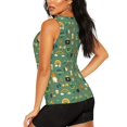 thumbnail image 3 of Disketp St. Patrick's day Print Women's Workout Tank Top Sleeveless Gym Shirt Quick Dry Fitness Bodybuilding Sleeveless T Shirt-Small, 3 of 7