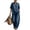 Blue, variant on 2 Piece Pants Set for Women Sleeveless Halter Neck Tank Top and Wide Leg Jeans Casual Chic Airport Outfits, 2XL