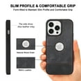 thumbnail image 4 of PU Leather Case For IPhone 14 13 12 11 Pro X XS Max XR 8 7 Plus SE2 SE3 Phone Back Cover, 4 of 5