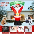 thumbnail image 4 of 8FT Christmas Inflatables Outdoor Decorations, Inflatable Snowman Holding Garland Blow Up Yard Decoration Build-in Rotating Colorful LEDs Xmas Holiday Party Indoor Lawn Christmas Eve Décor, 4 of 6