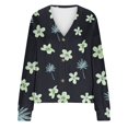 thumbnail image 5 of Cárdigan informal para mujer, chaqueta con botones estampados, abrigo de moda, blusa de poliéster para mujer, 5 of 5