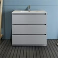 thumbnail image 3 of Fresca Fcb9336-I Senza 36" Free Standing Single Basin Vanity Set - Grey, 3 of 8