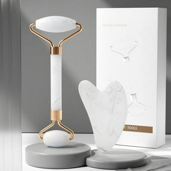 Roller Face Eye Scraping Push Double Head Beauty Instrument Pink Scraping Massager