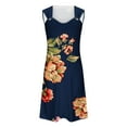 thumbnail image 5 of ICHUANYI Summer Sundress for Women Causal Loose Tshirt Dresses Floral Print Swing Beach Dress, 5 of 5
