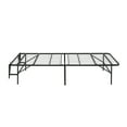 thumbnail image 5 of Black Metal Twin Bed Frame: Foldable, High Profile (14") Platform Bed, Easy Assembly, Bedroom Use, Black, 1000lb Capacity, Toolless Design, 5 of 6
