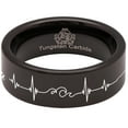 thumbnail image 2 of Wave Tungsten Carbide Ring, 2 of 9