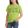 thumbnail image 4 of Afuyipoi Girls Print T-Shirts,Casual Summer Crewneck Lover Shirt Graphic Tees Green 8-10 T, 4 of 5