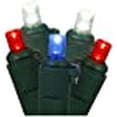 thumbnail image 2 of Vickerman X6G2721CSA LED Green Wire End Connecting 6 in. Spacing 35 ft. Long Light Set with Red, White & Blue Lights, 2 of 2