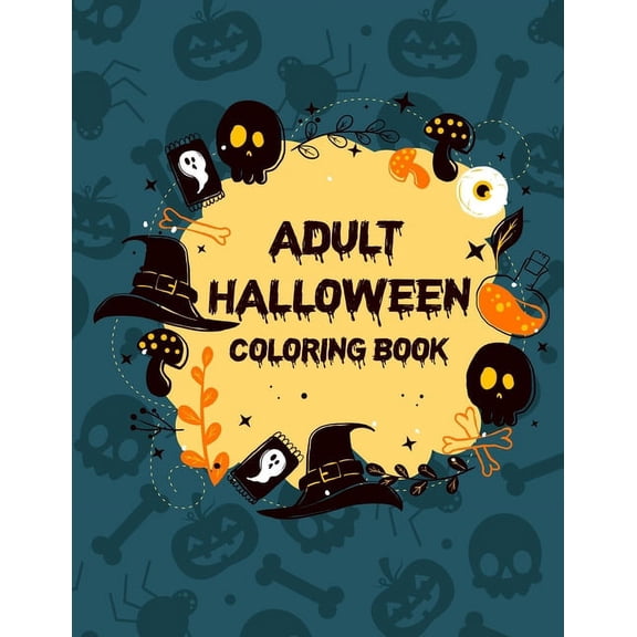 Adult Halloween Coloring Book: Halloween Coloring Books For Adults Gorgeous Coloring Book For Girls (Paperback)