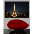 thumbnail image 2 of Wilcox "Paris France Eiffel Night" Wall Decal, 2 of 2