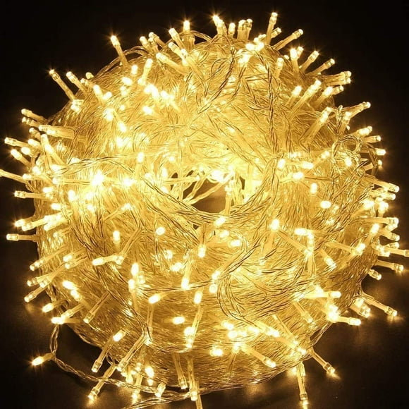 Decorative Christmas Lights 66 Feet 200 LED Fairy Twinkle String Lights (Warm White)